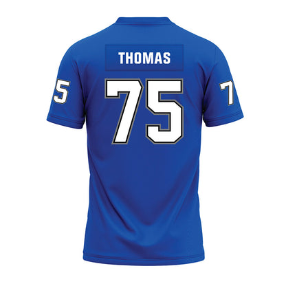 Buffalo - NCAA Football : Ahmaan Thomas - Blue Premium Football Jersey
