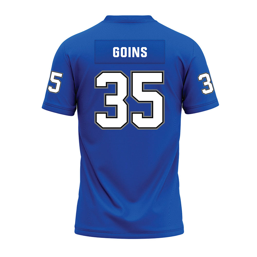Buffalo - NCAA Football : Gabriel Goins - Blue Premium Football Jersey-1