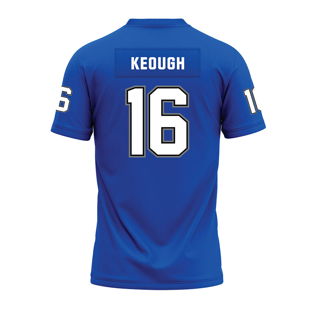 Buffalo - NCAA Football : John Keough - Blue Premium Football Jersey