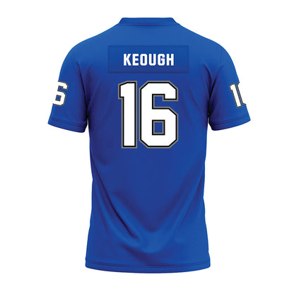 Buffalo - NCAA Football : John Keough - Blue Premium Football Jersey