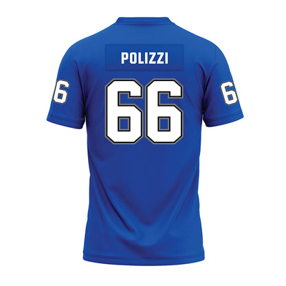 Buffalo - NCAA Football : Dominic Polizzi - Blue Premium Football Jersey