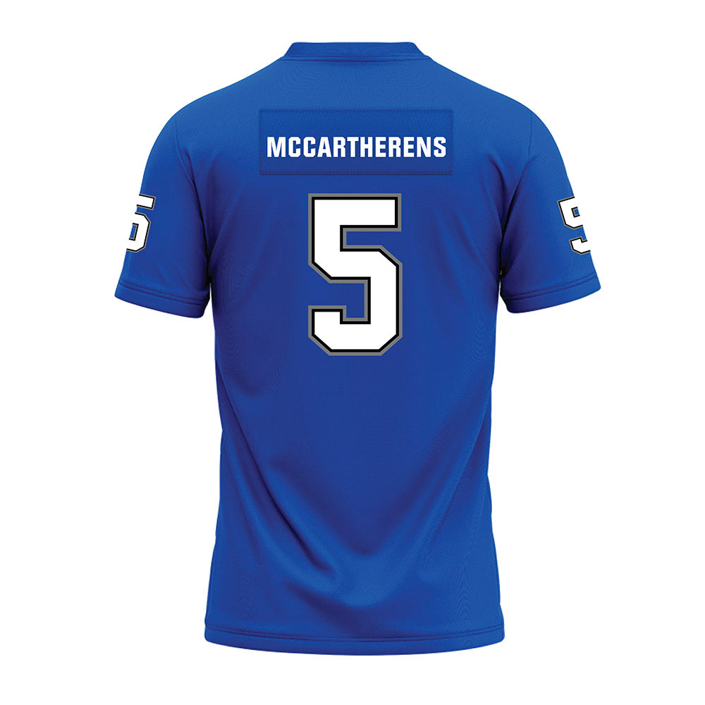 Buffalo - NCAA Football : Charles McCartherens - Blue Premium Football Jersey