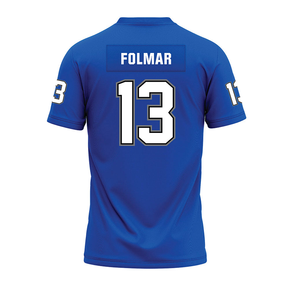Buffalo - NCAA Football : Phillip Folmar - Blue Premium Football Jersey-1