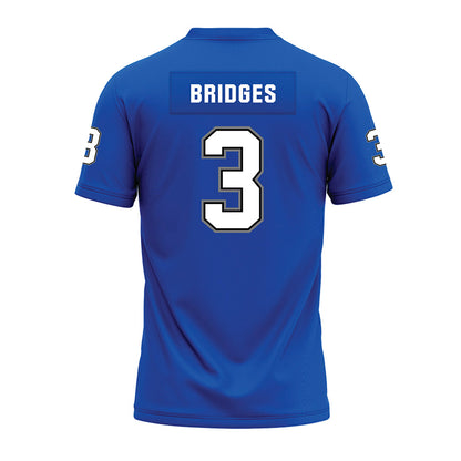 Buffalo - NCAA Football : Oliver Bridges - Blue Premium Football Jersey