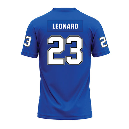 Buffalo - NCAA Football : Xavier Leonard - Blue Premium Football Jersey