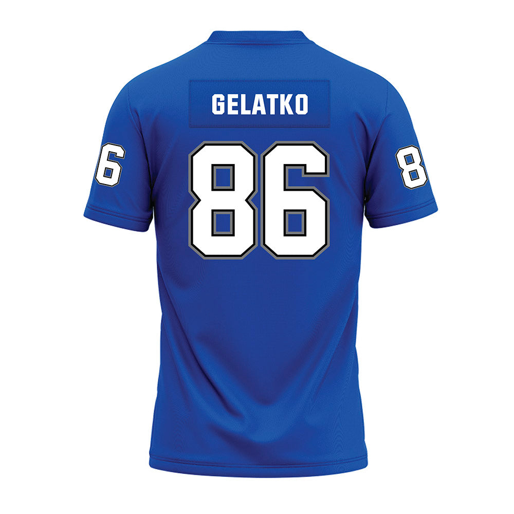 Buffalo - NCAA Football : Michael Gelatko - Blue Premium Football Jersey-1