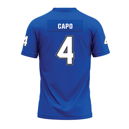 Buffalo - NCAA Football : Jonathan Capo - Blue Premium Football Jersey