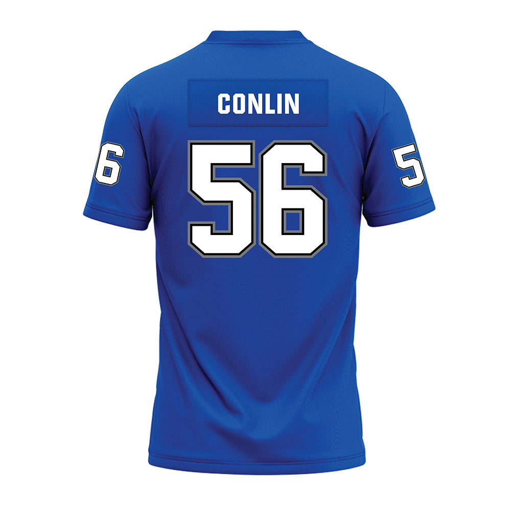 Buffalo - NCAA Football : Matthew Conlin - Blue Premium Football Jersey