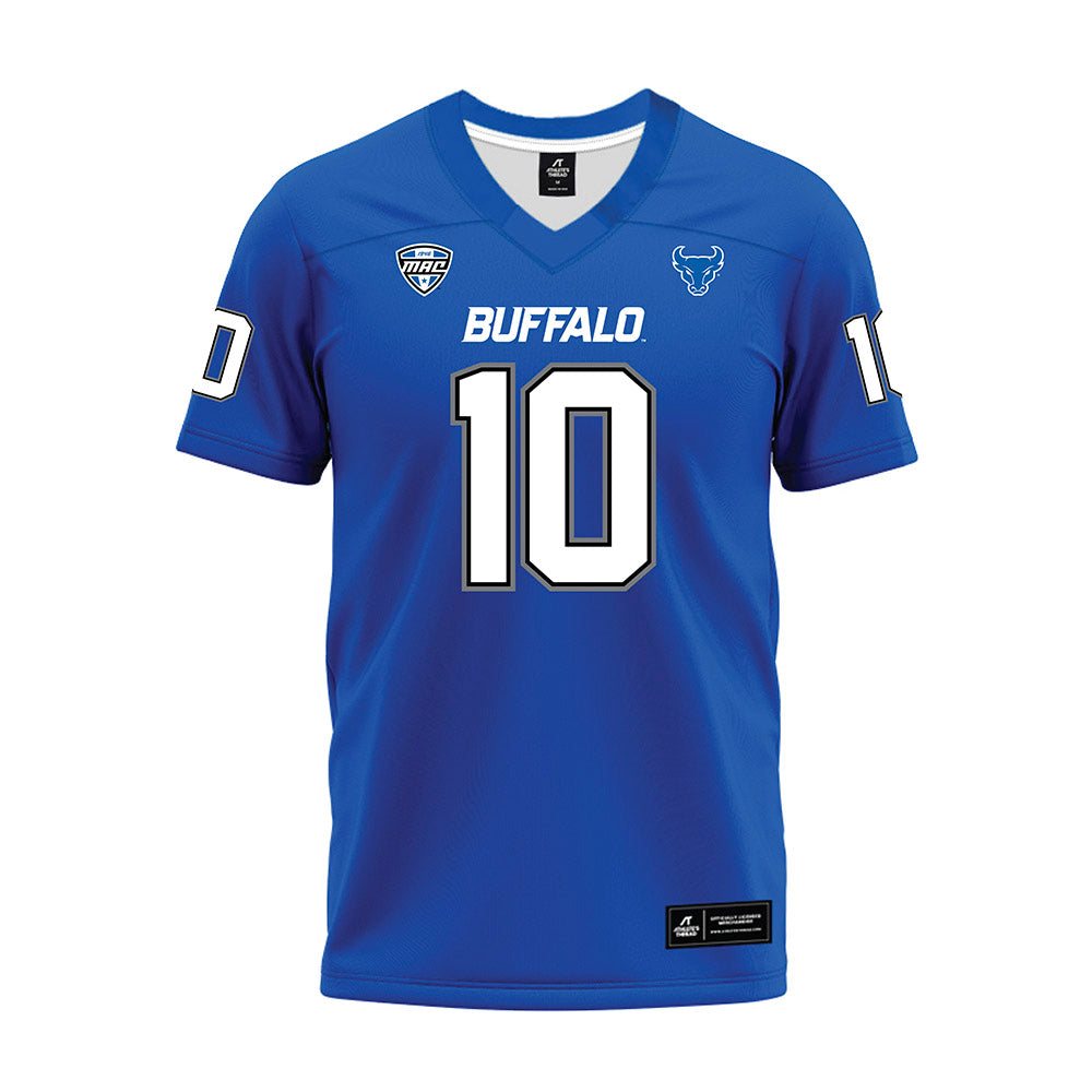 Buffalo - NCAA Football : Jamiere Munson - Blue Premium Football Jersey-0