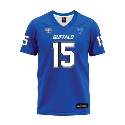 Buffalo - NCAA Football : SaVeon Brown - Blue Premium Football Jersey