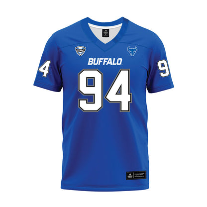 Buffalo - NCAA Football : Noah Wittmer - Blue Premium Football Jersey