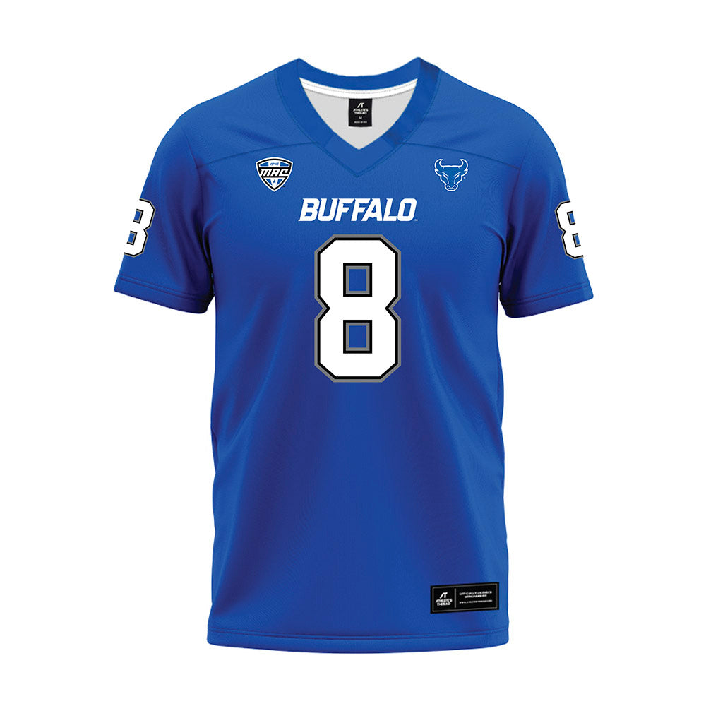 Buffalo - NCAA Football : Jalen McNair - Blue Premium Football Jersey
