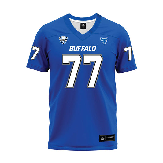 Buffalo - NCAA Football : Jackson Davenport - Blue Premium Football Jersey-0