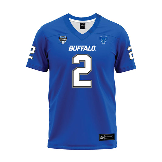 Buffalo - NCAA Football : Taquan Roberson - Blue Premium Football Jersey-0