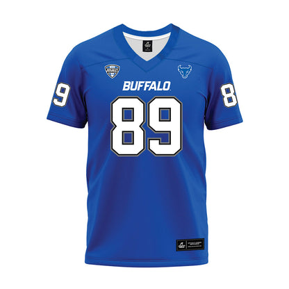 Buffalo - NCAA Football : Nick Leonard - Blue Premium Football Jersey
