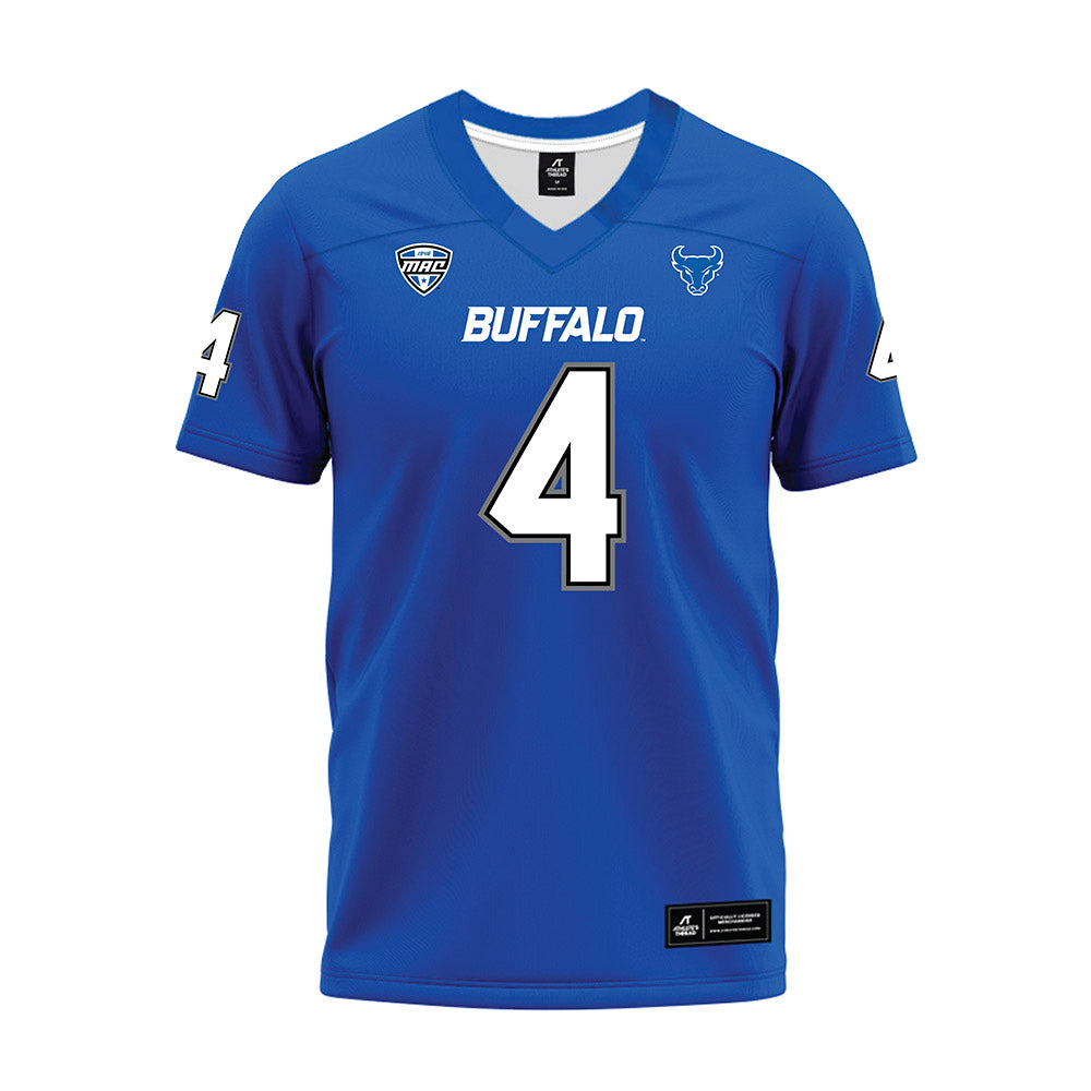 Buffalo - NCAA Football : Jonathan Capo - Blue Premium Football Jersey
