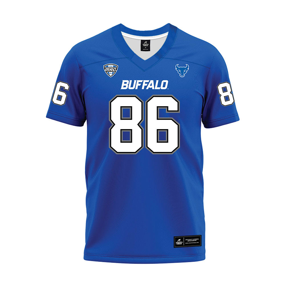 Buffalo - NCAA Football : Michael Gelatko - Blue Premium Football Jersey-0
