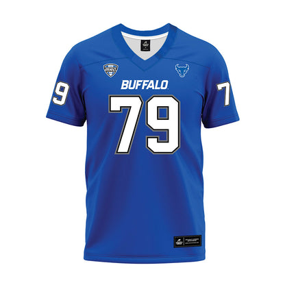 Buffalo - NCAA Football : Trevor Brock - Blue Premium Football Jersey