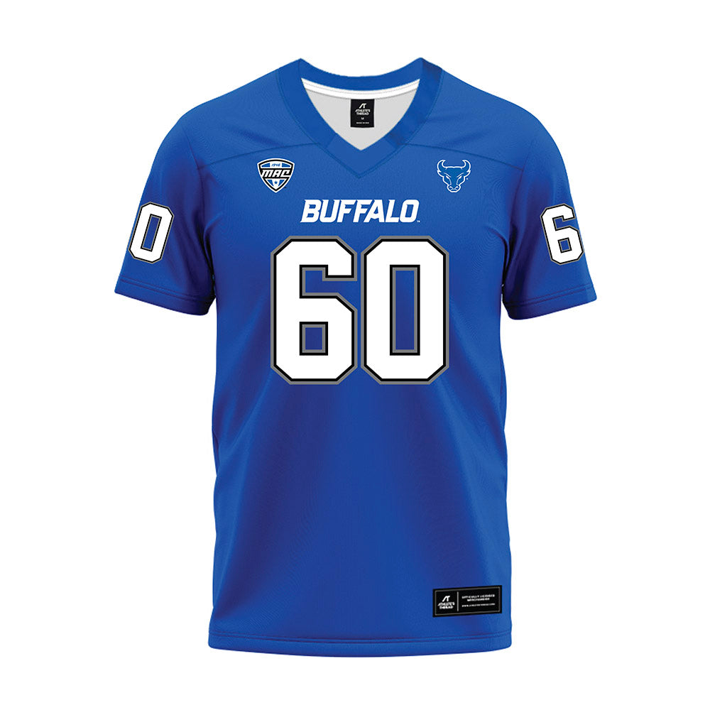 Buffalo - NCAA Football : Valerii Kondratenko - Blue Premium Football Jersey