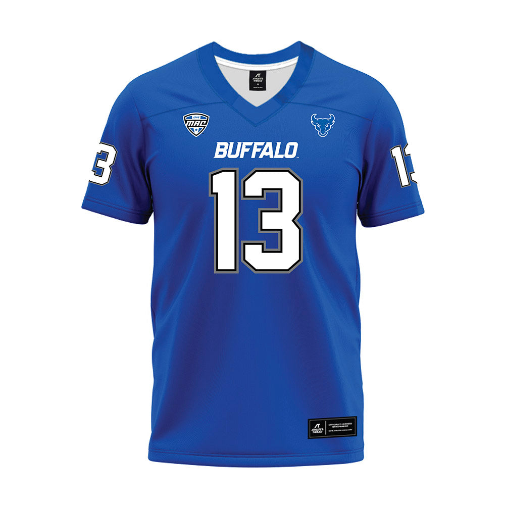 Buffalo - NCAA Football : Phillip Folmar - Blue Premium Football Jersey-0