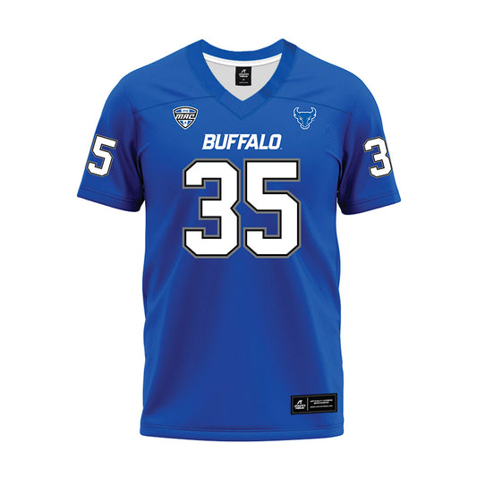 Buffalo - NCAA Football : Gabriel Goins - Blue Premium Football Jersey-0