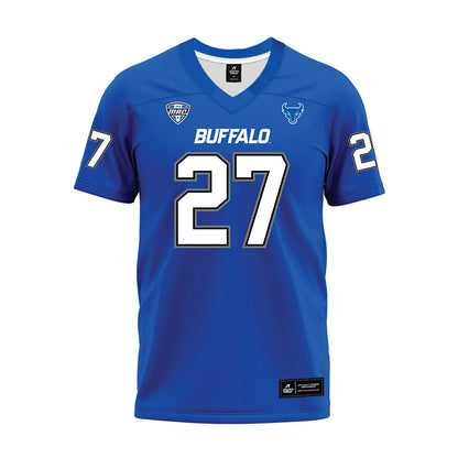 Buffalo - NCAA Football : Davion Coffee - Blue Premium Football Jersey-0