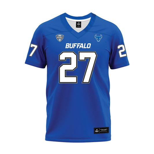 Buffalo - NCAA Football : Davion Coffee - Blue Premium Football Jersey-0