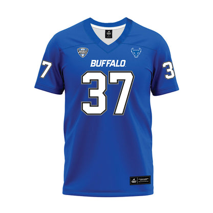 Buffalo - NCAA Football : Jordan Owens - Blue Premium Football Jersey