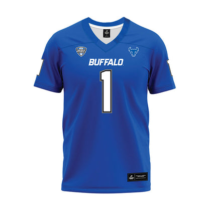 Buffalo - NCAA Football : Qua Sanders - Blue Premium Football Jersey