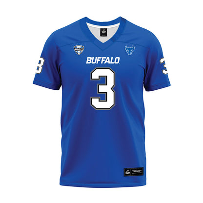 Buffalo - NCAA Football : Nik McMillan - Blue Premium Football Jersey