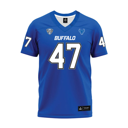 Buffalo - NCAA Football : Christopher Martin - Blue Premium Football Jersey