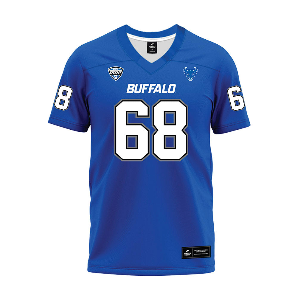 Buffalo - NCAA Football : Liam Hamilton - Blue Premium Football Jersey
