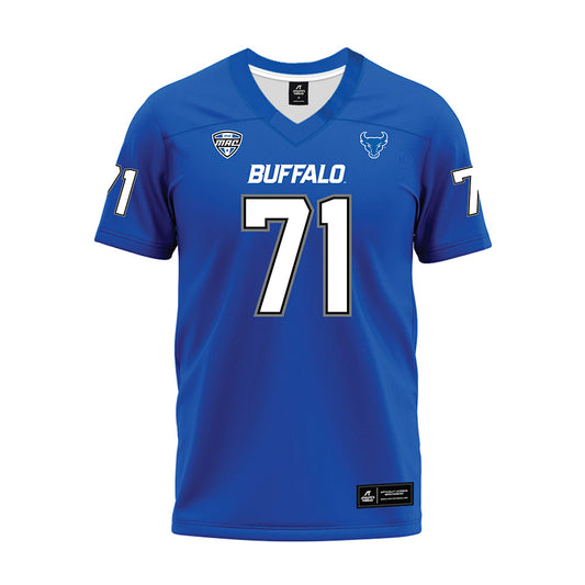 Buffalo - NCAA Football : Caleb Watts - Blue Premium Football Jersey-0