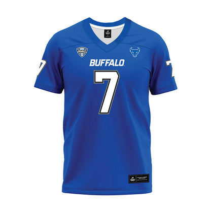 Buffalo - NCAA Football : Solomon Brown - Blue Premium Football Jersey