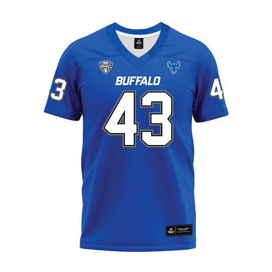 Buffalo - NCAA Football : Xair Stevenson - Blue Premium Football Jersey-0