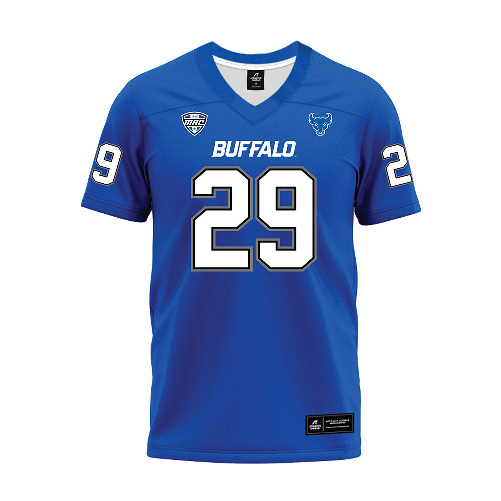 Buffalo - NCAA Football : Jerrod Gentry - Blue Premium Football Jersey