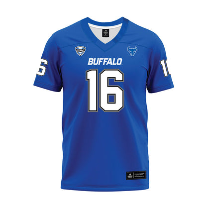 Buffalo - NCAA Football : Trey Jones III - Blue Premium Football Jersey-0