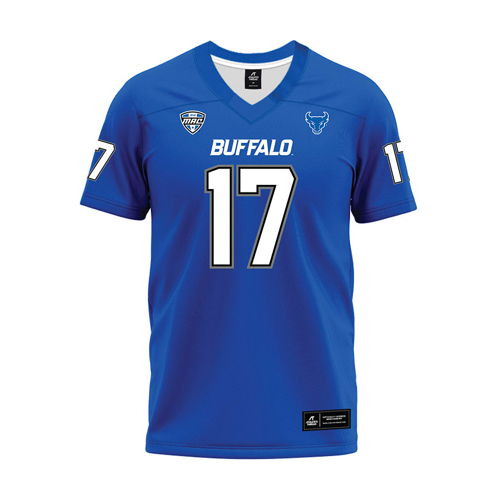 Buffalo - NCAA Football : Jeremiah Watkins - Blue Premium Football Jersey