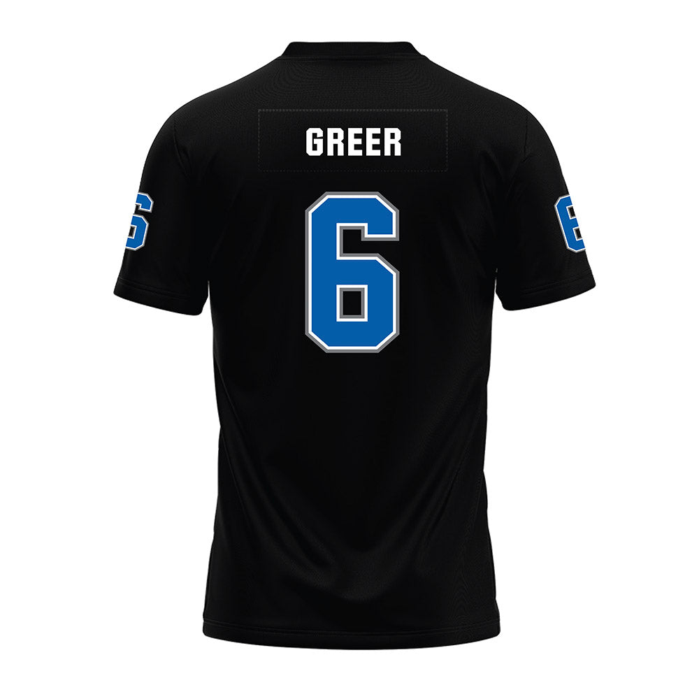 Buffalo - NCAA Football : Miles Greer - Black Premium Football Jersey-1