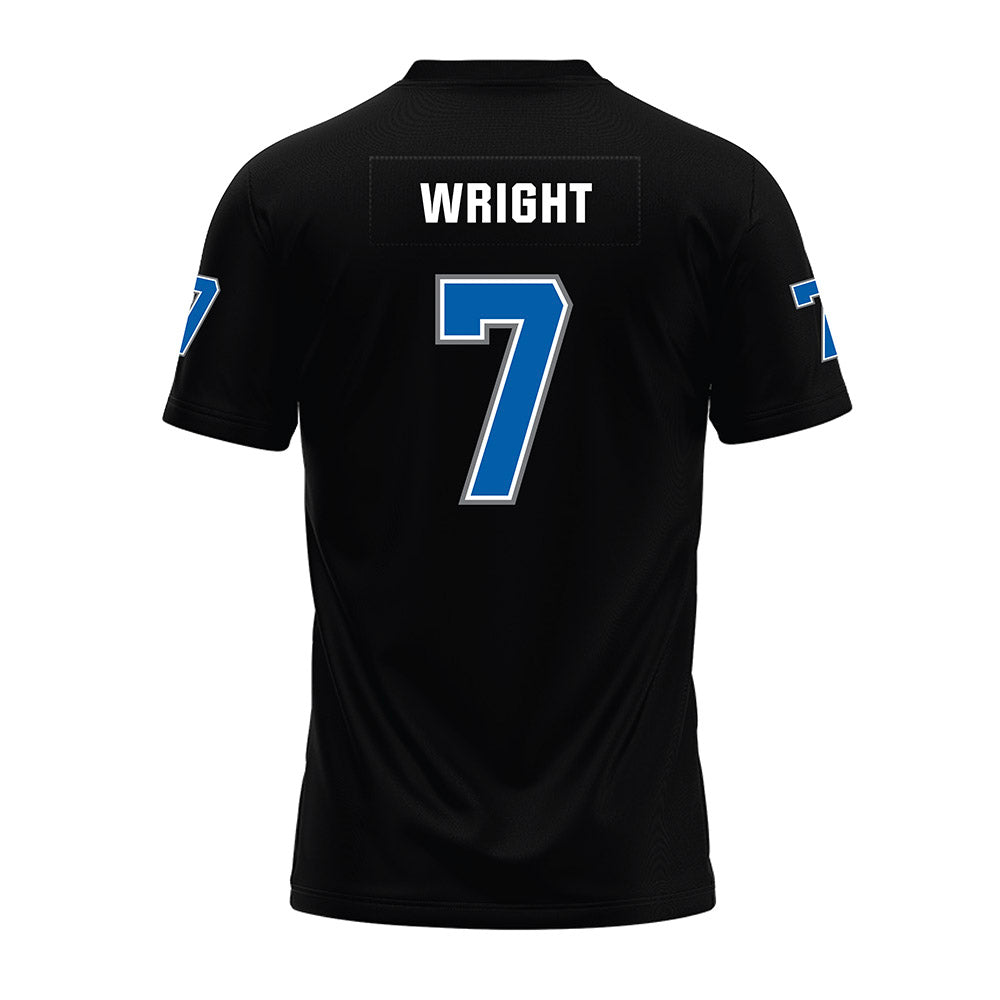 Buffalo - NCAA Football : Jason Wright - Black Premium Football Jersey-1