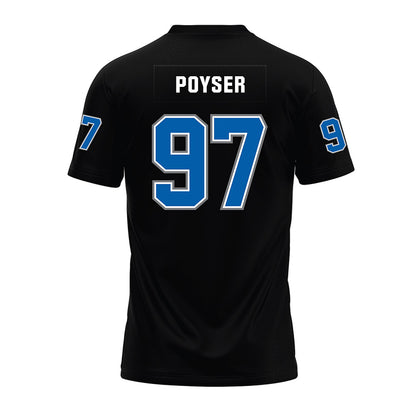 Buffalo - NCAA Football : Junior Poyser - Black Premium Football Jersey