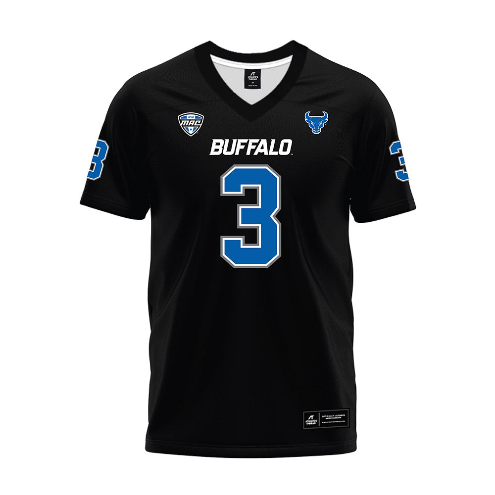 Buffalo - NCAA Football : Oliver Bridges - Black Premium Football Jersey