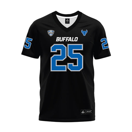 Buffalo - NCAA Football : Terrance Shelton Jr - Black Premium Football Jersey-0