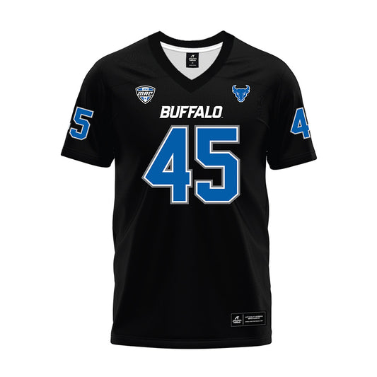 Buffalo - NCAA Football : Giovanni De Leon - Black Premium Football Jersey