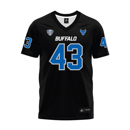 Buffalo - NCAA Football : Xair Stevenson - Black Premium Football Jersey-0