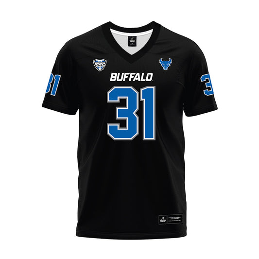 Buffalo - NCAA Football : Drake Saltarelli - Black Premium Football Jersey