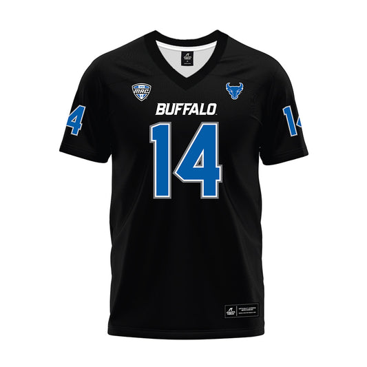 Buffalo - NCAA Football : Evan King - Black Premium Football Jersey