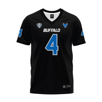 Buffalo - NCAA Football : Messiah Burch - Black Premium Football Jersey-0