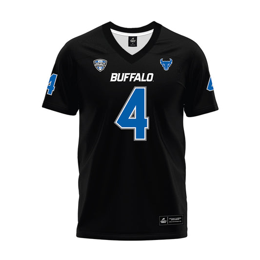 Buffalo - NCAA Football : Messiah Burch - Black Premium Football Jersey-0