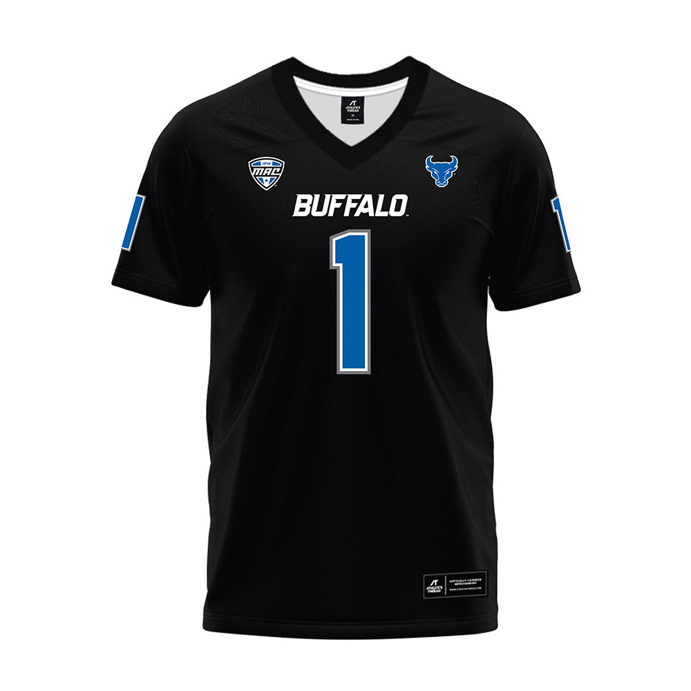 Buffalo - NCAA Football : Qua Sanders - Black Premium Football Jersey